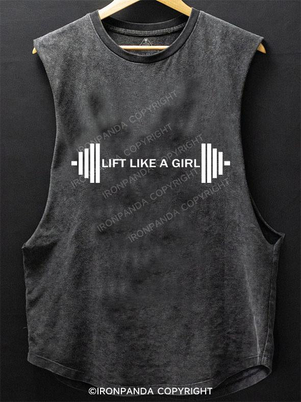 Lift Like A Girl SCOOP BOTTOM COTTON TANK