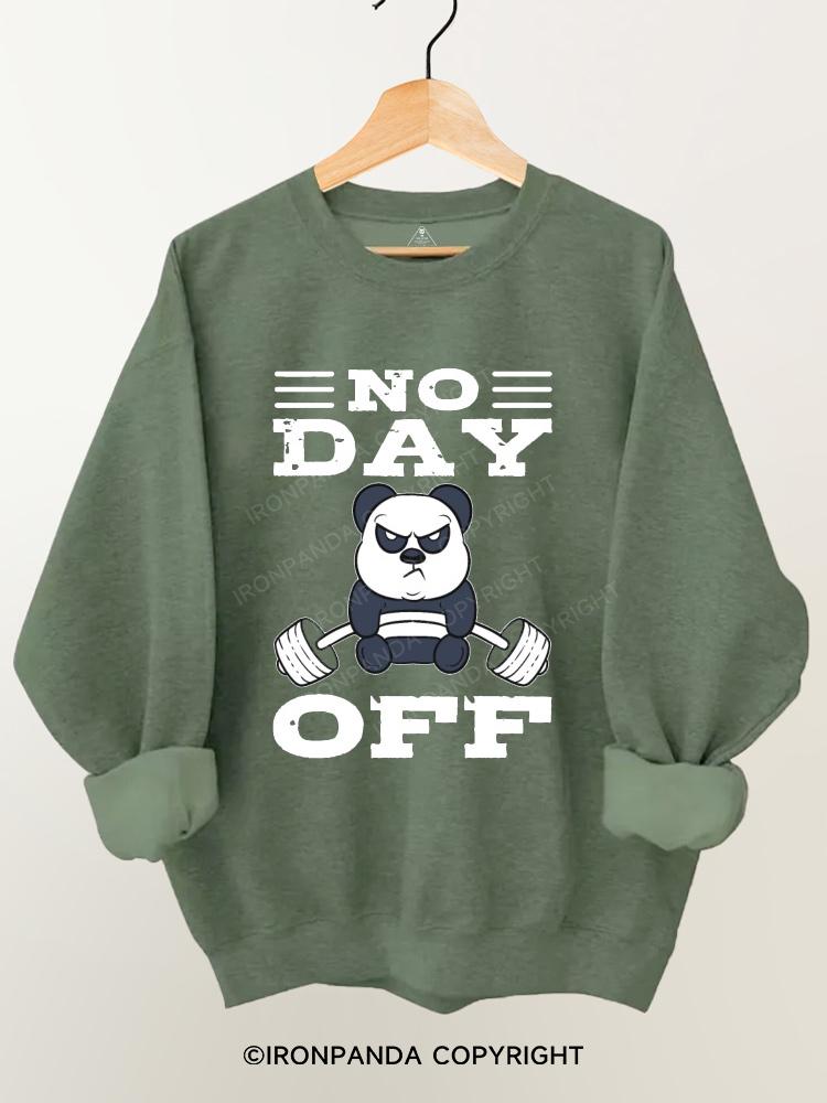 No Day Off Weightlifter Gym Sweatshirt