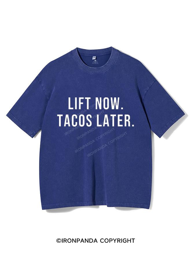 LIFT NOW, TACOS LATER VINTAGE GYM SHIRT