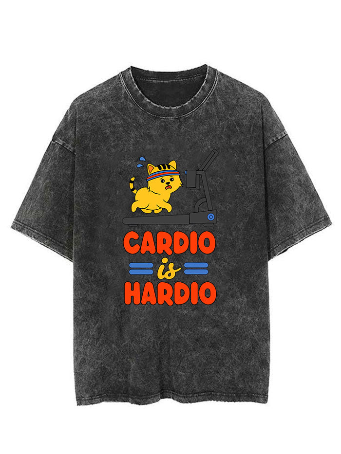 CARDIO IS MY HARDIO VINTAGE GYM SHIRT