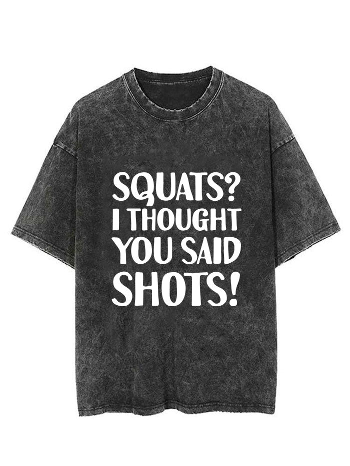 squats? Vintage Gym Shirt