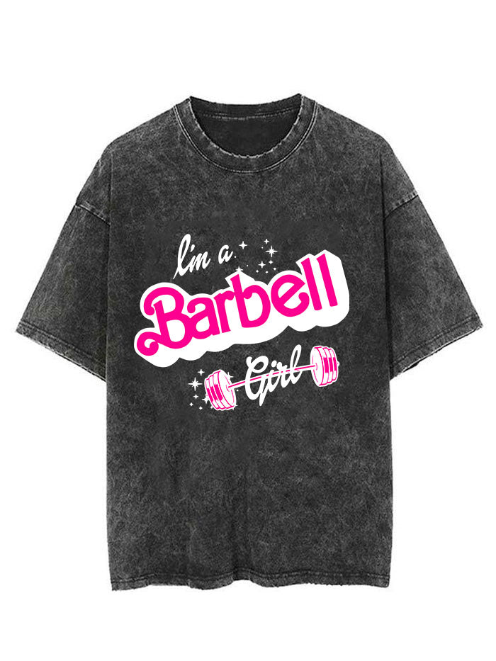 I'm a BARBELL Girl Vintage Gym Shirt