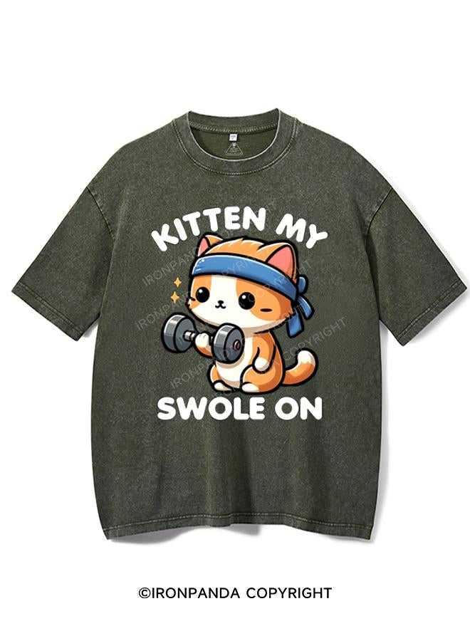 KITTEN MY SWOLE ON VINTAGE GYM SHIRT