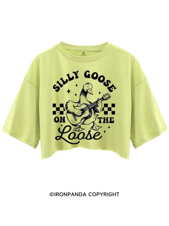 SILLY GOOSE ON THE LOOSE CROP TOPS