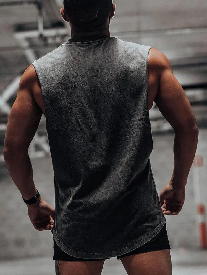 GYM YAK SCOOP BOTTOM COTTON TANK