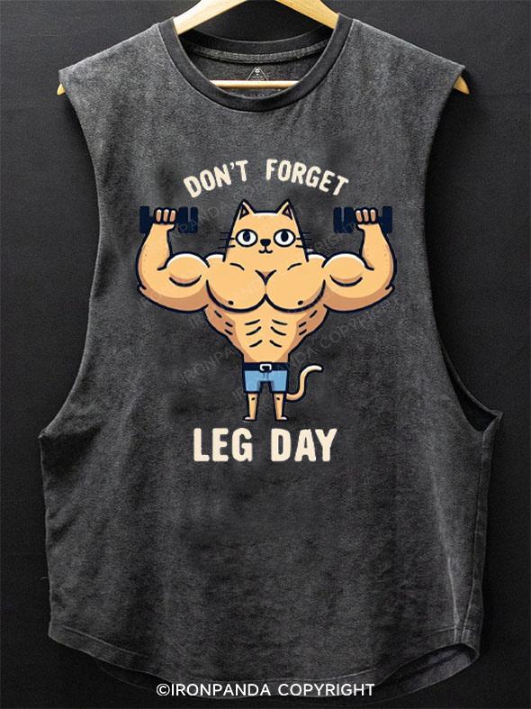 Don't forget leg day SCOOP BOTTOM COTTON TANK