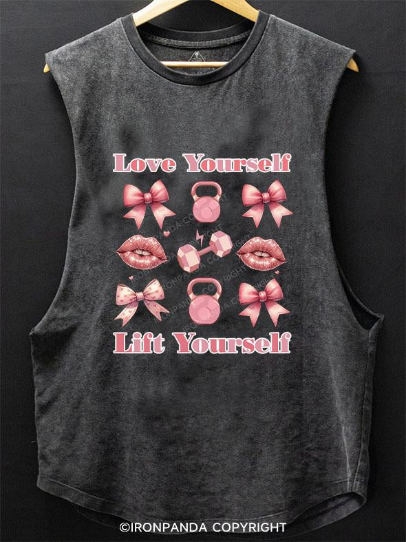 LOVE YOURSELF LIFT YOURSELF SCOOP BOTTOM COTTON TANK