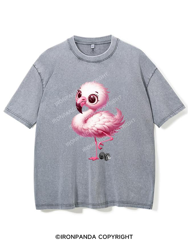 FLAMINGO DEADLIFT VINTAGE GYM SHIRT