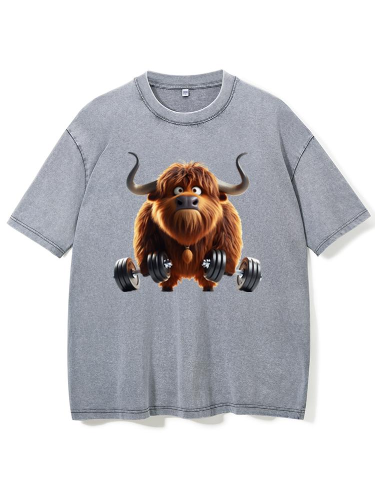 GYM YAK Washed Gym Shirt