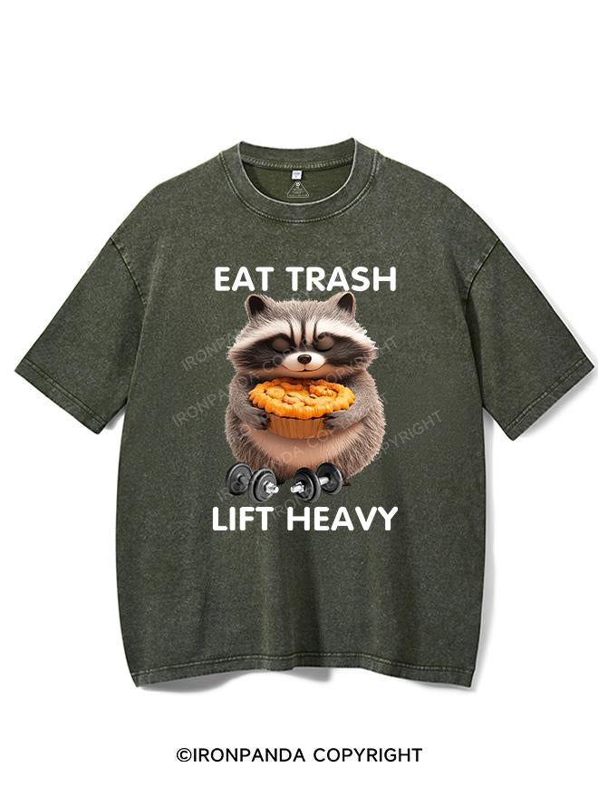 EAT TRASH LIFT HEAVY VINTAGE GYM SHIRT