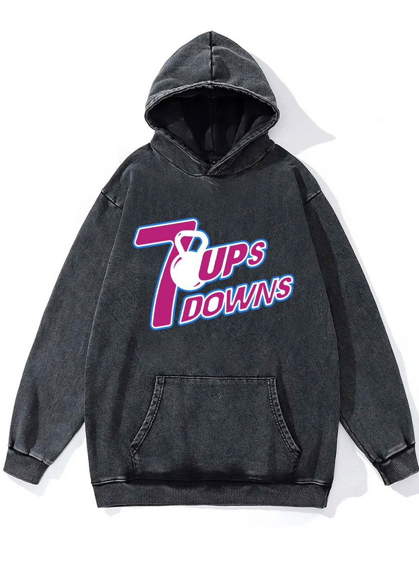 7 ups and downs Washed Gym Hoodie