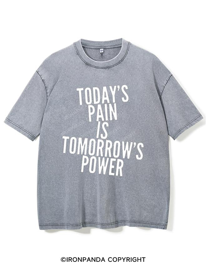 TODAY'S PAIN IS TOMORROW'S POWER VINTAGE GYM SHIRT