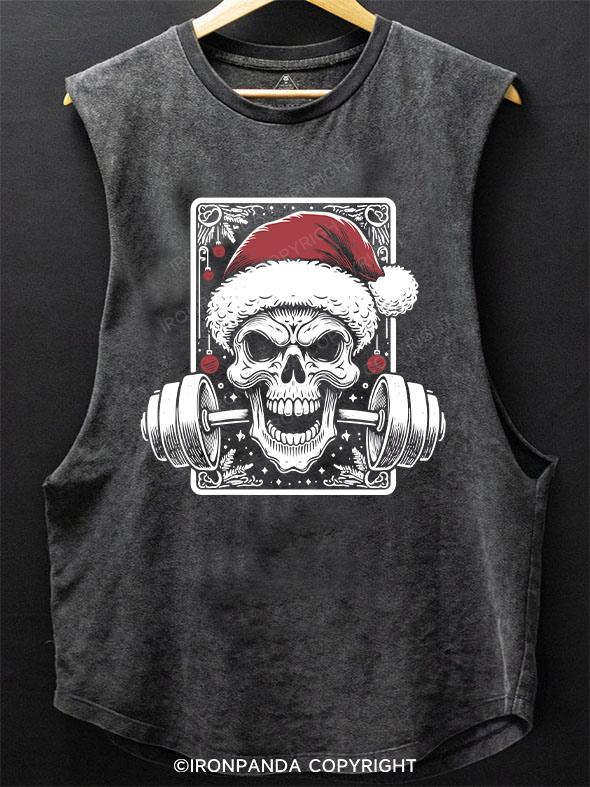 Christmas Skeleton Tarot SCOOP BOTTOM COTTON TANK