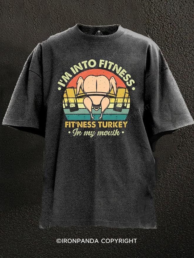 Fitness Turkey Washed Gym Shirt