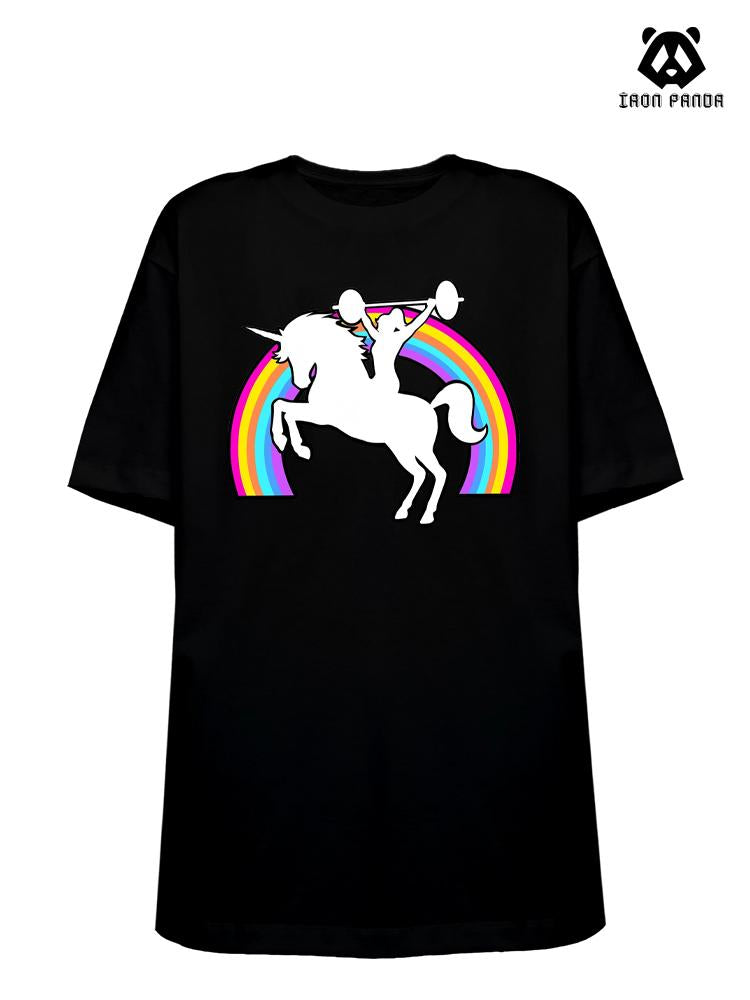 unicorn Loose fit cotton  Gym T-shirt