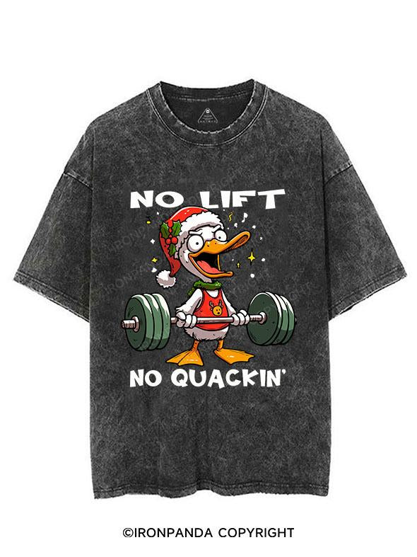 NO LIFT NO QUACKIN' VINTAGE GYM SHIRT