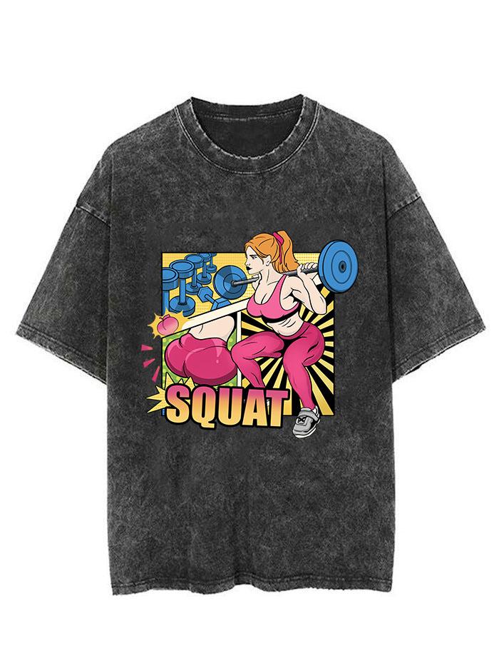 I SQUAT VINTAGE GYM SHIRT