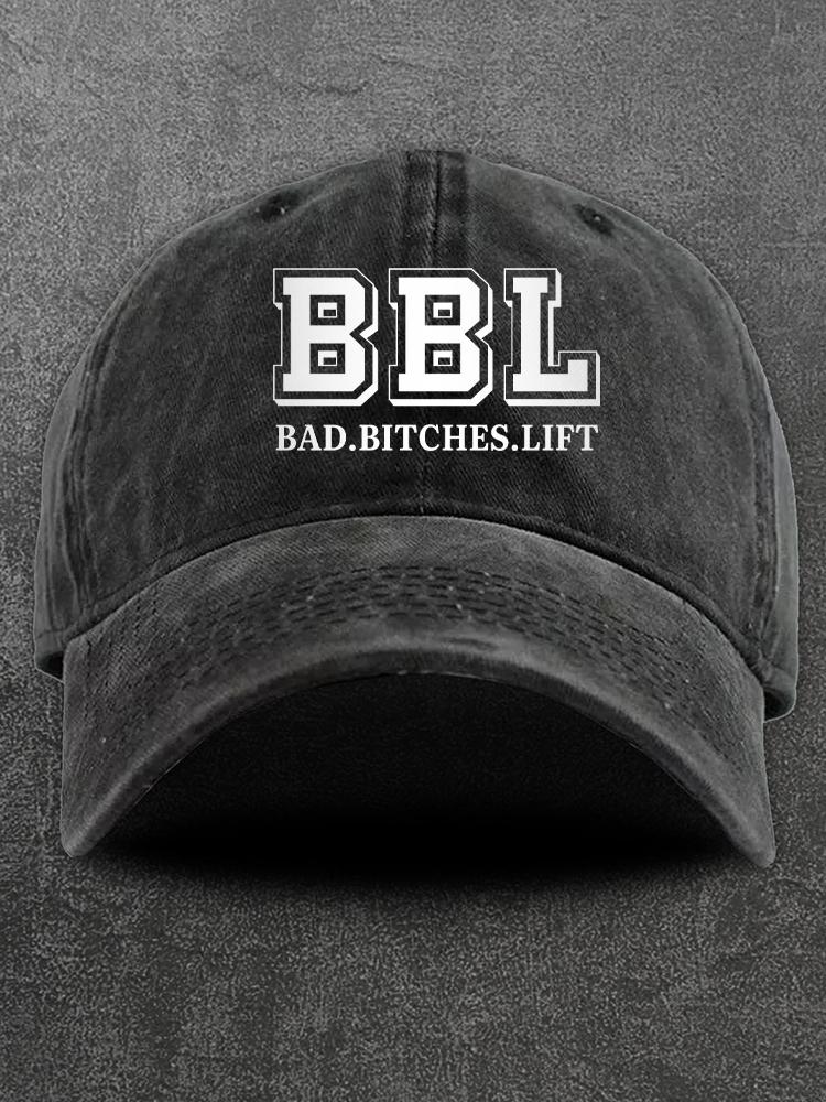 Bad Bitches Lift Washed Gym Cap