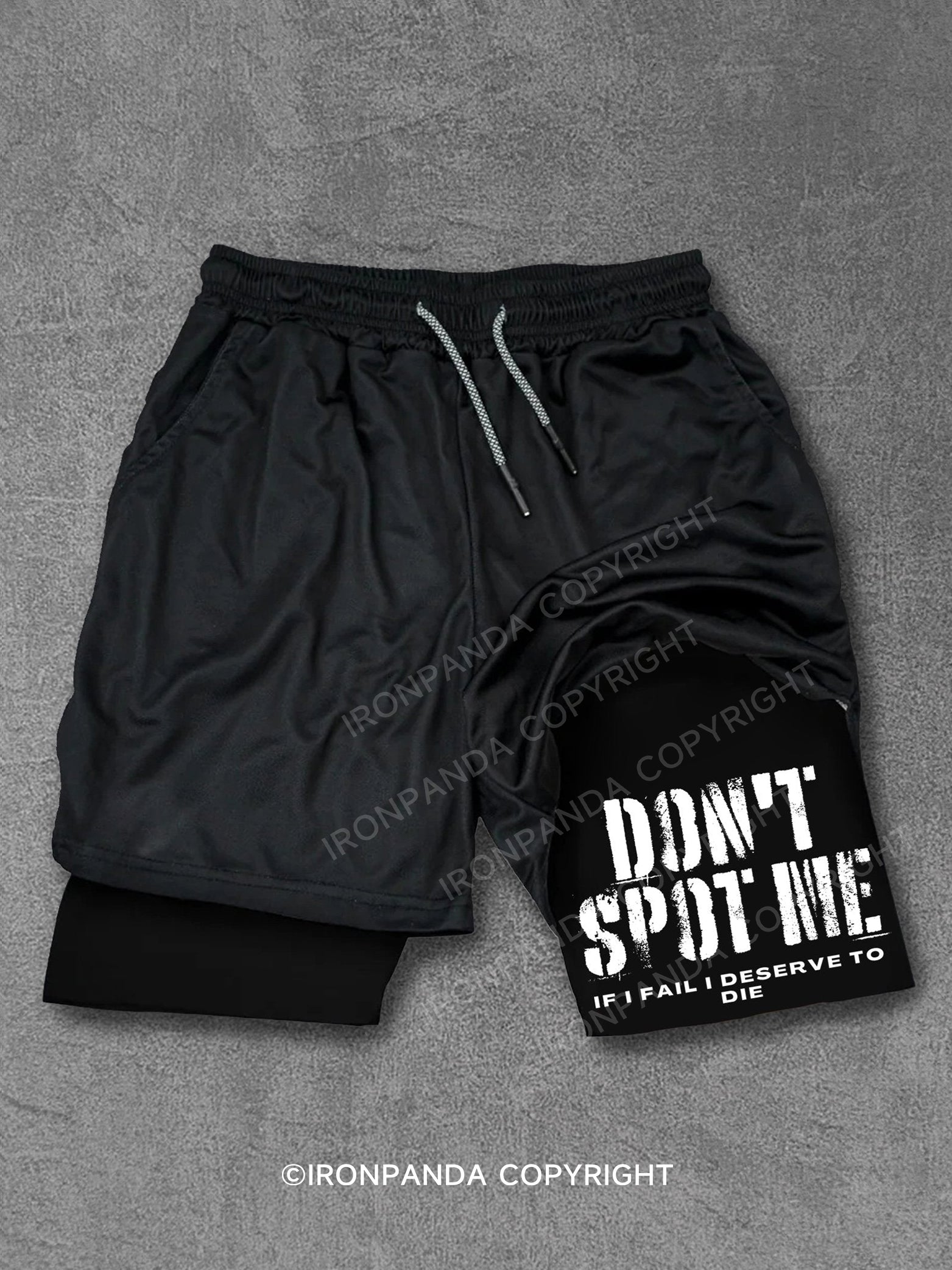 DON'T SPOT ME Performance Training Shorts