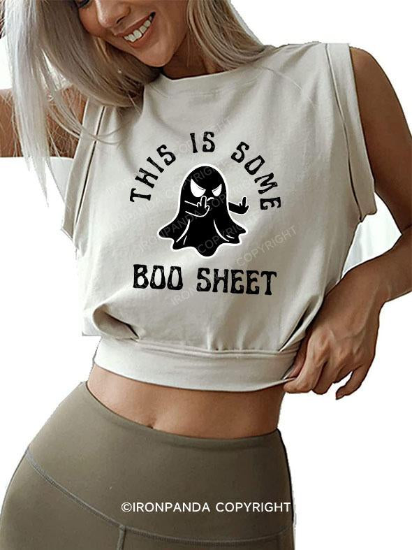 This is some boo sheet SLEEVELESS CROP TOPS