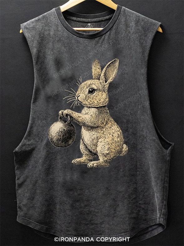 Rabbit kettlebell SCOOP BOTTOM COTTON TANK