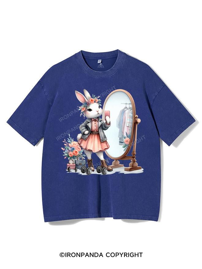 SELFIE STAR, BUNNY STYLE VINTAGE GYM SHIRT