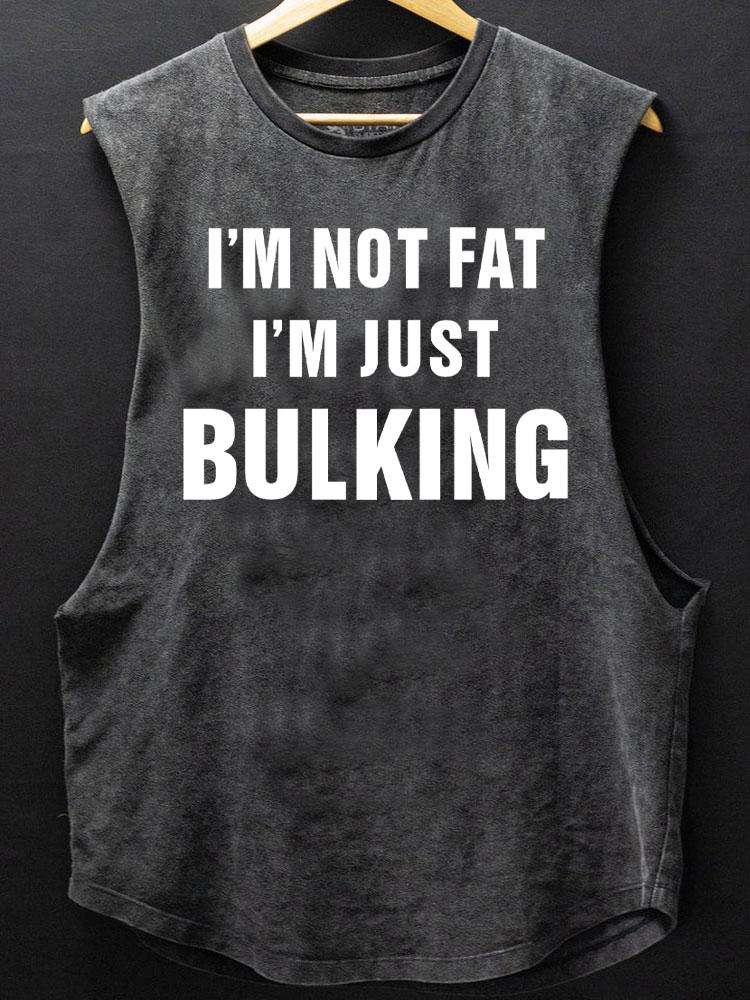 not fat just bulking SCOOP BOTTOM COTTON TANK