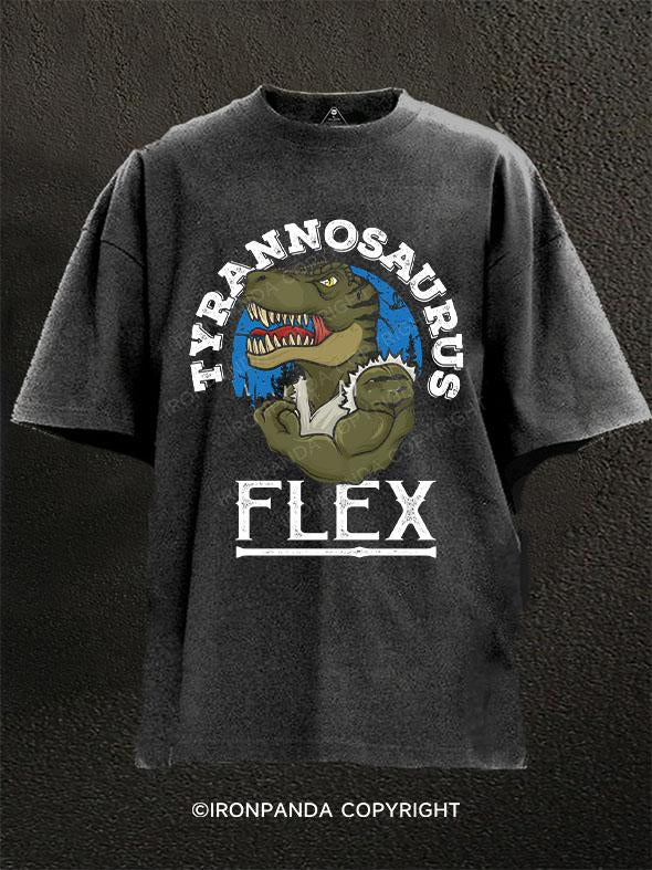 Tyrannosaurus flex Washed Gym Shirt