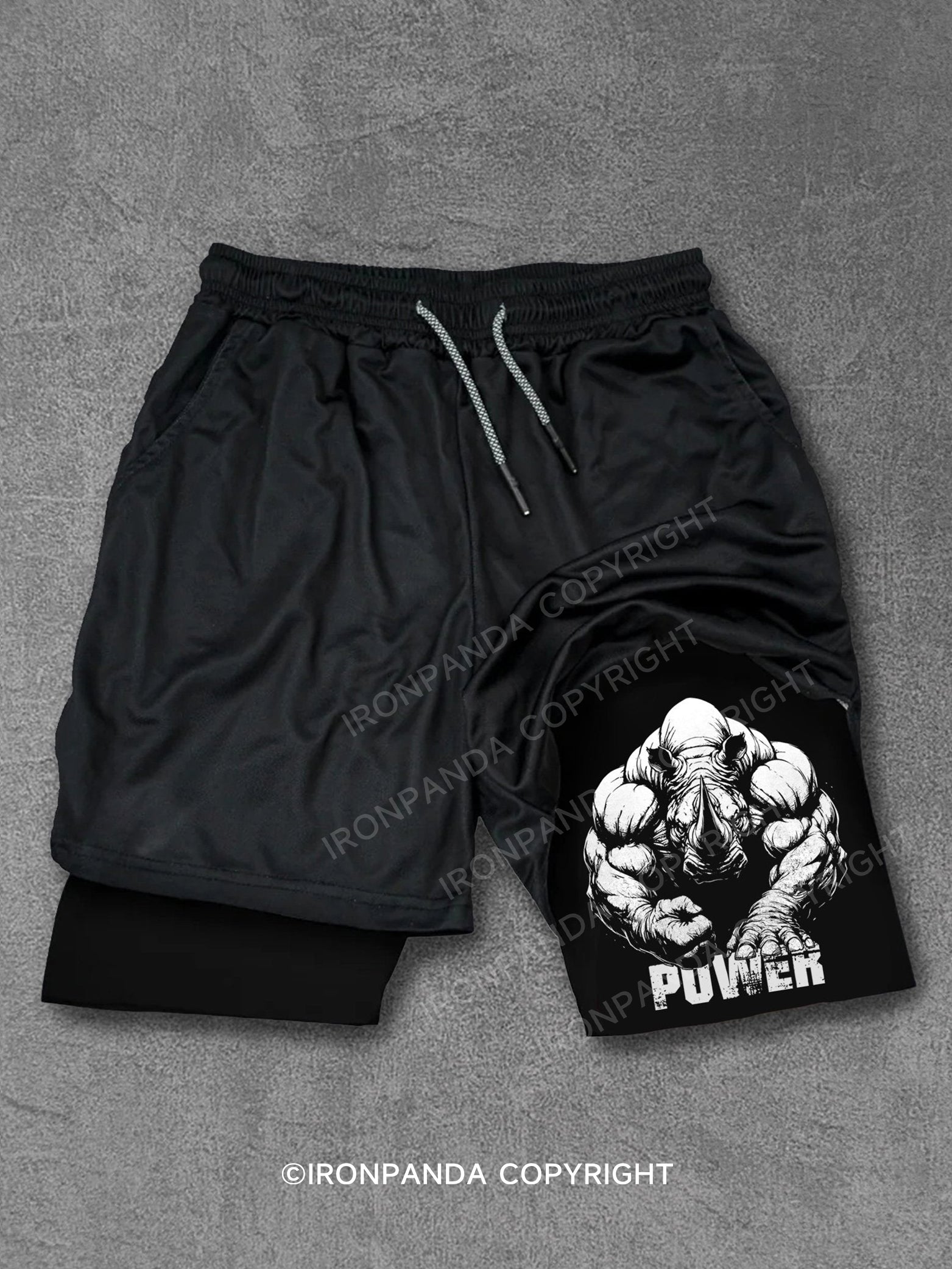 POWER RHINO Performance Training Shorts