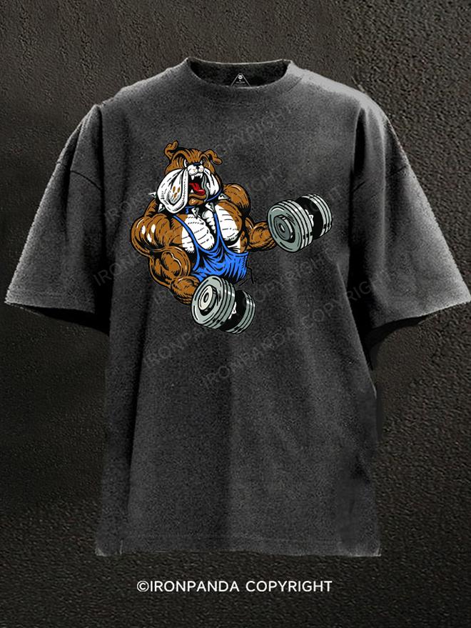 bulldog gym Washed Gym Shirt