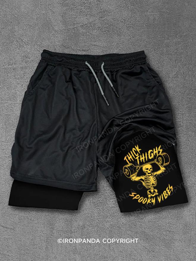 thick things spooky vibes Performance Training Shorts