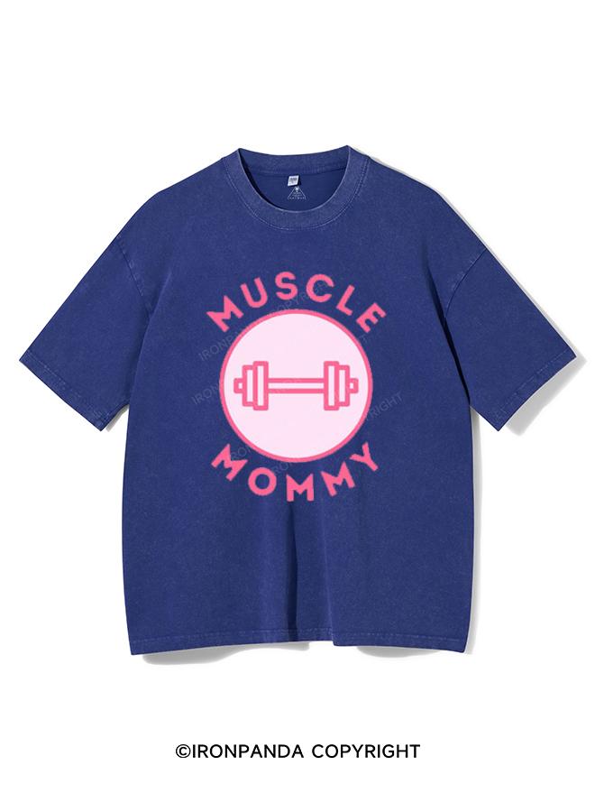 MUSCLE MOMMY PINK VINTAGE GYM SHIRT