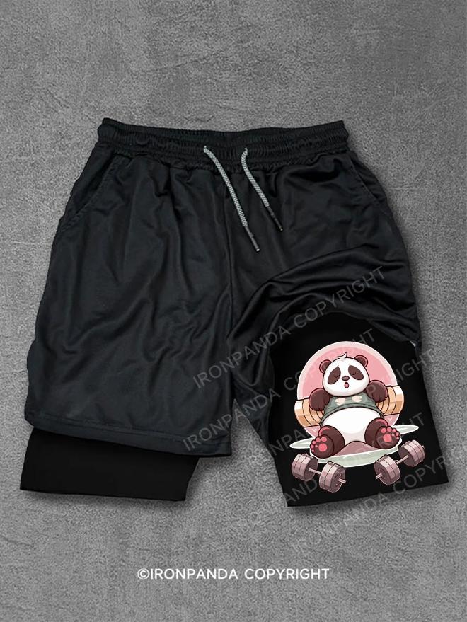 panda lazy workout Performance Training Shorts