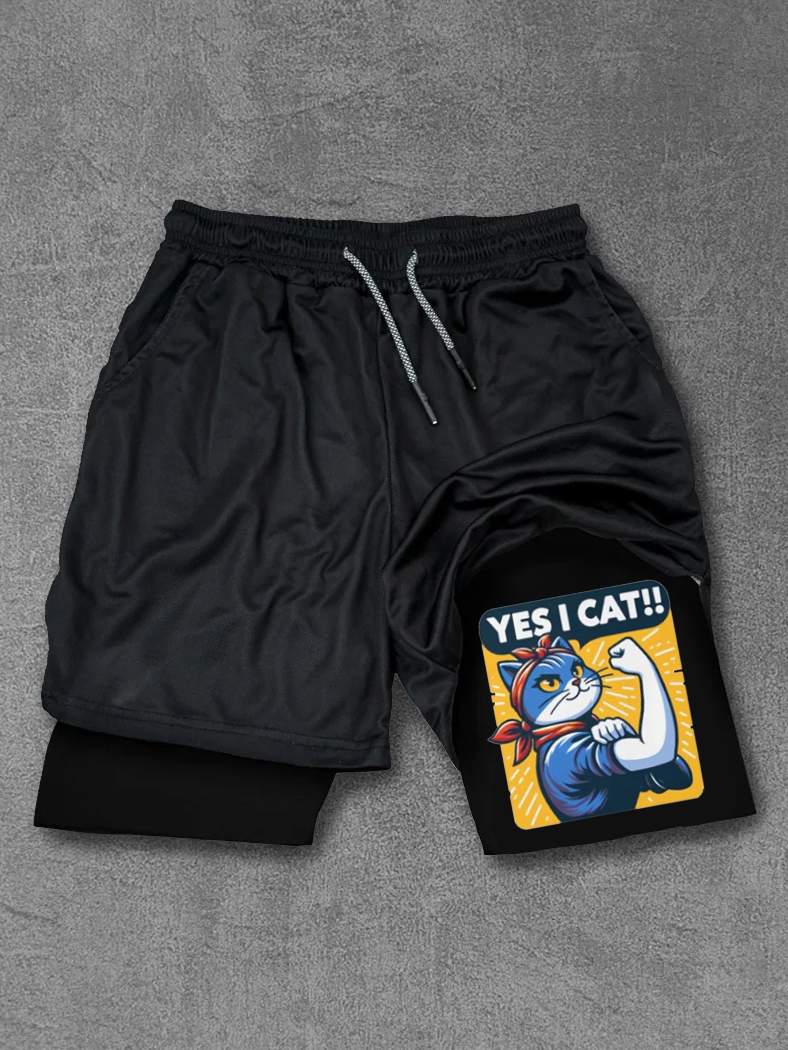 Yes I Cat Performance Training Shorts