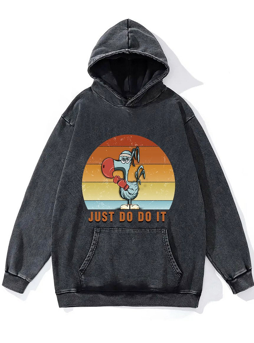 Just Do Do It Washed Gym Hoodie