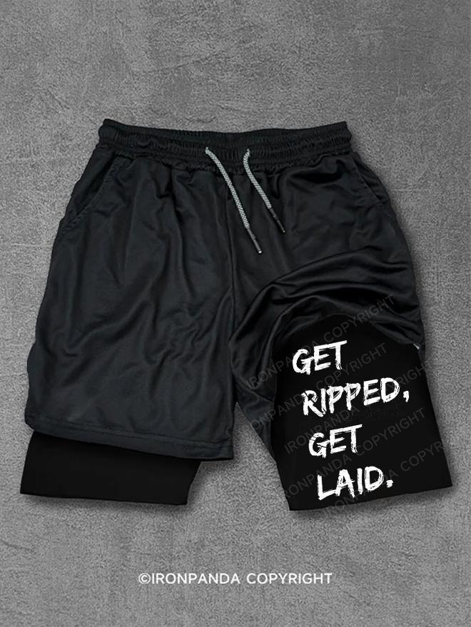 get ripped get laid Performance Training Shorts