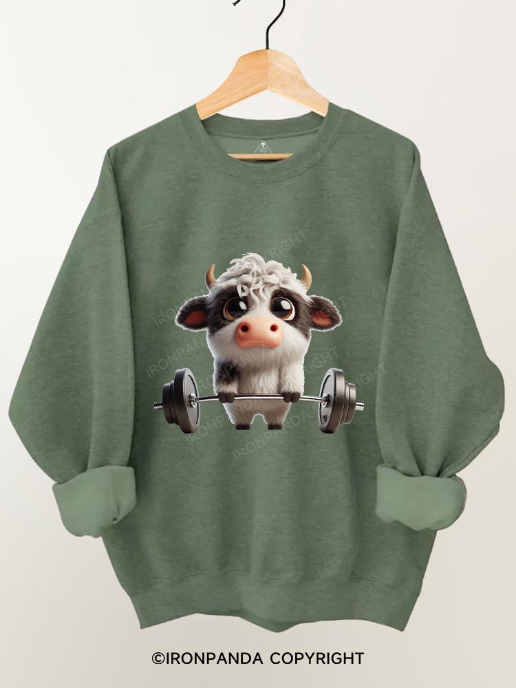 Cows are heavy Gym Sweatshirt