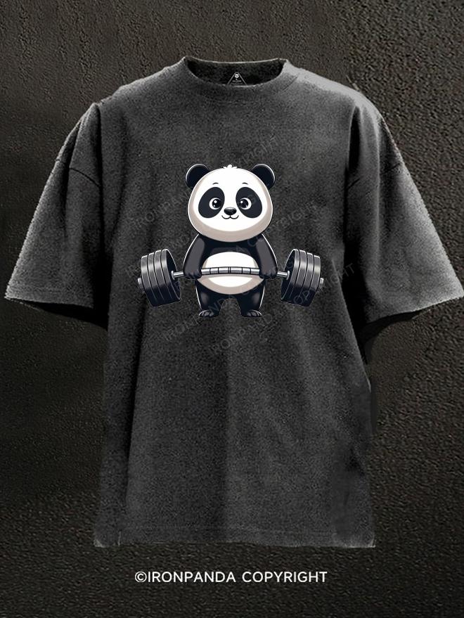 Weightlifting panda Washed Gym Shirt