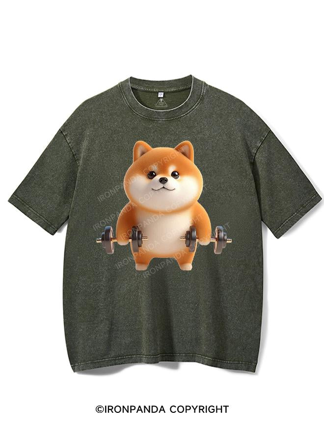 SWOLE SHIBA VINTAGE GYM SHIRT