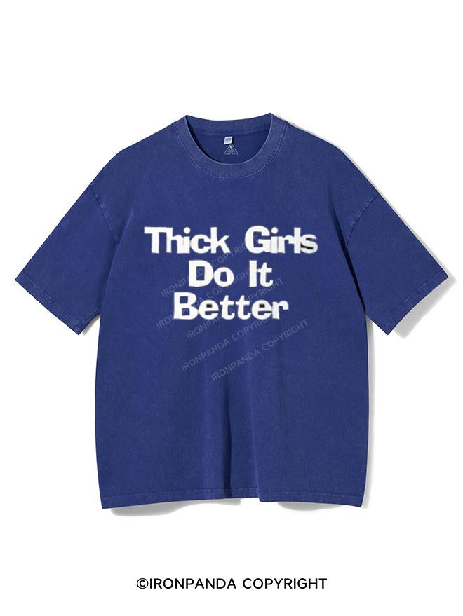 THICK GIRLS DO IT BETTER VINTAGE GYM SHIRT