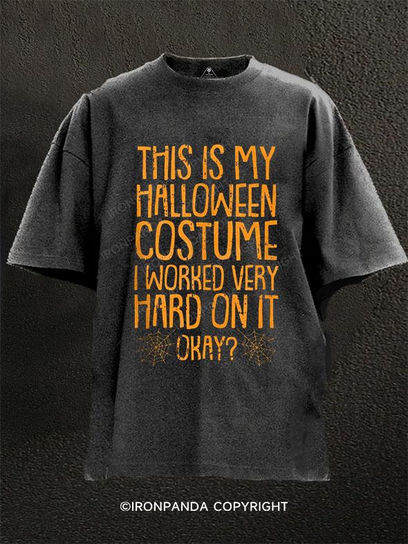 THIS IS MY HALLOWEEN COSTUME I WORKED VERY HARD ON IT OKAY? Washed Gym Shirt