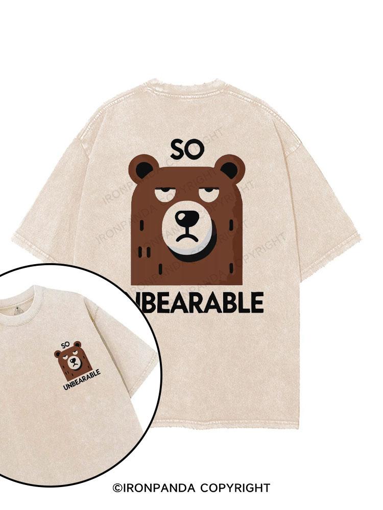 So Unbearable printed Gym Shirt