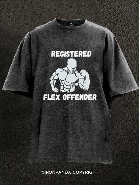 Registered Flex Offender Washed Gym Shirt