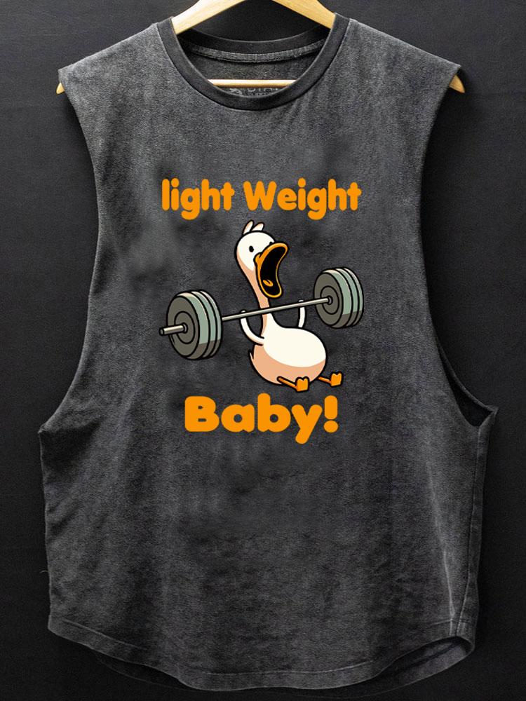 light weight baby duck SCOOP BOTTOM COTTON TANK