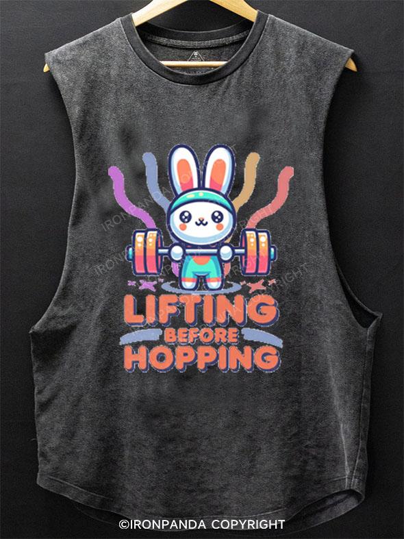 LIFTING BEFORE HOPPING SCOOP BOTTOM COTTON TANK