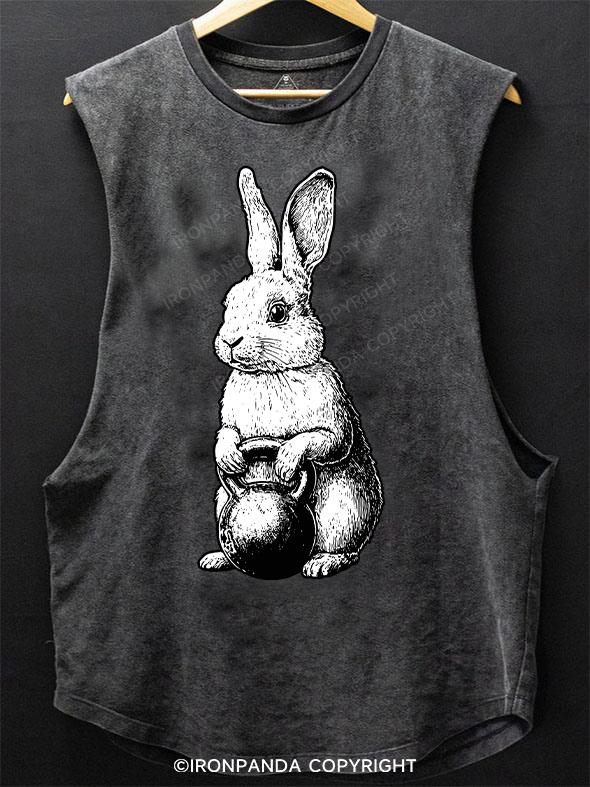 bunny kettlebell SCOOP BOTTOM COTTON TANK