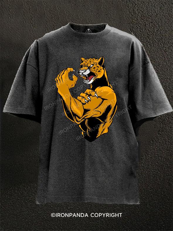 Muscle Jaguar Washed Gym Shirt