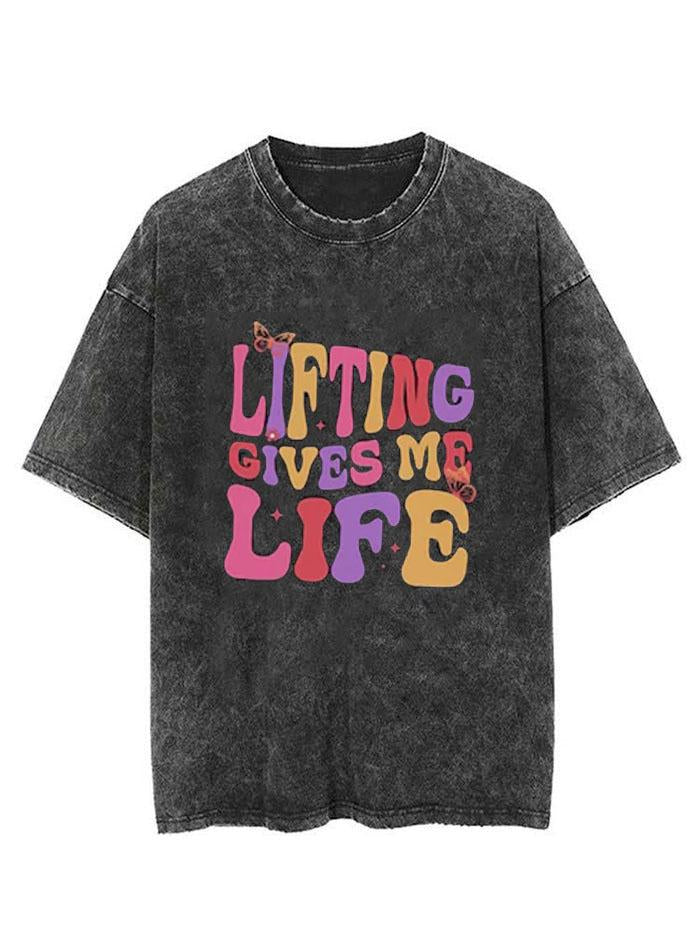 LIFTING GIVES ME LIFE VINTAGE GYM SHIRT