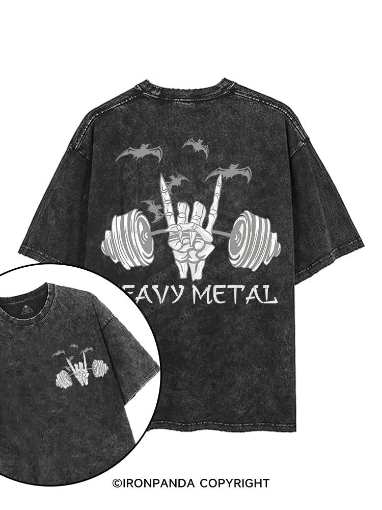 heavy metal printed Gym Shirt