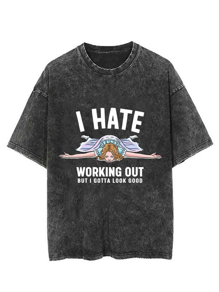 I hate working out Vintage Gym Shirt